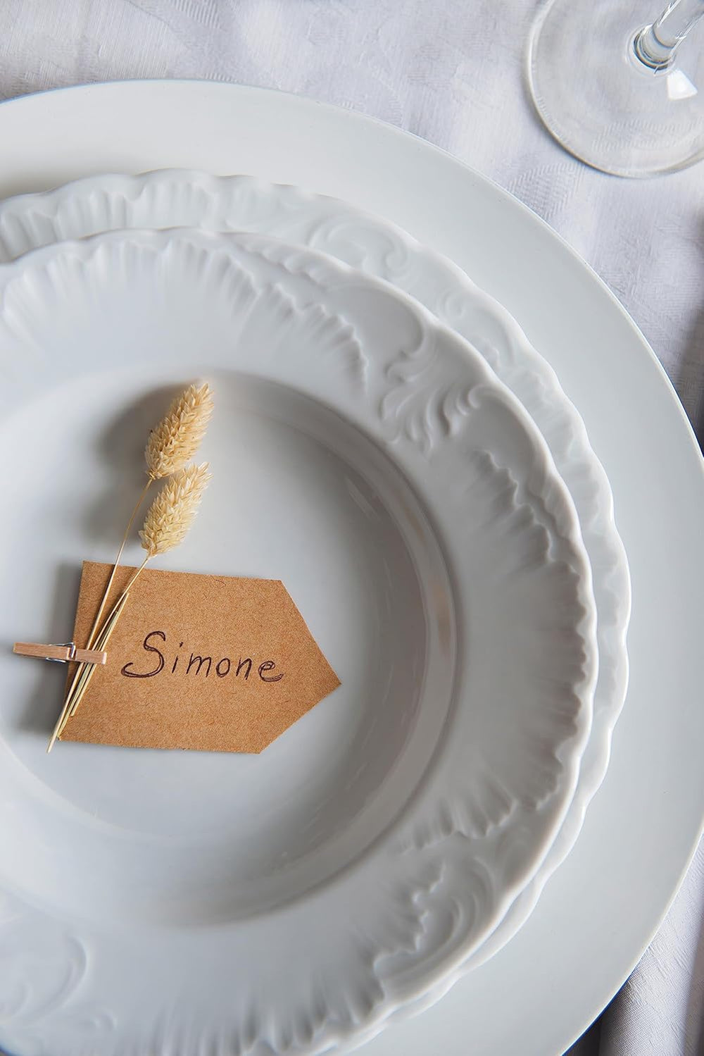 Ménagère Excelsa, 18 pièces, blanc