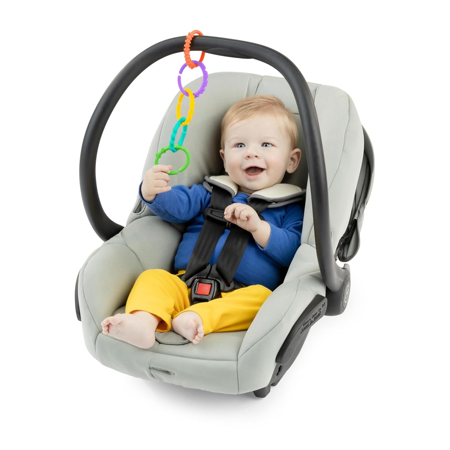 Bright Starts, Oball, maillons de connexion pour chaîne de poussette, nombreux maillons, pliable, facile à attacher, facile à nettoyer, parfait pour les voyages Bebe Toys Naty Shop