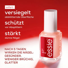 Essie Nail Rescue Kit : Huile pour ongles et cuticules parfumée à l'abricot + Vernis à ongles réparateur To the Rescue