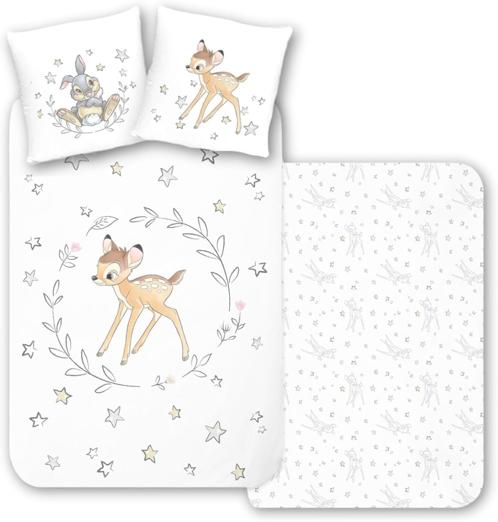 Linge de lit enfant, divers personnages animés, 100% coton Linge de lit - enfant Naty Shop Bambi