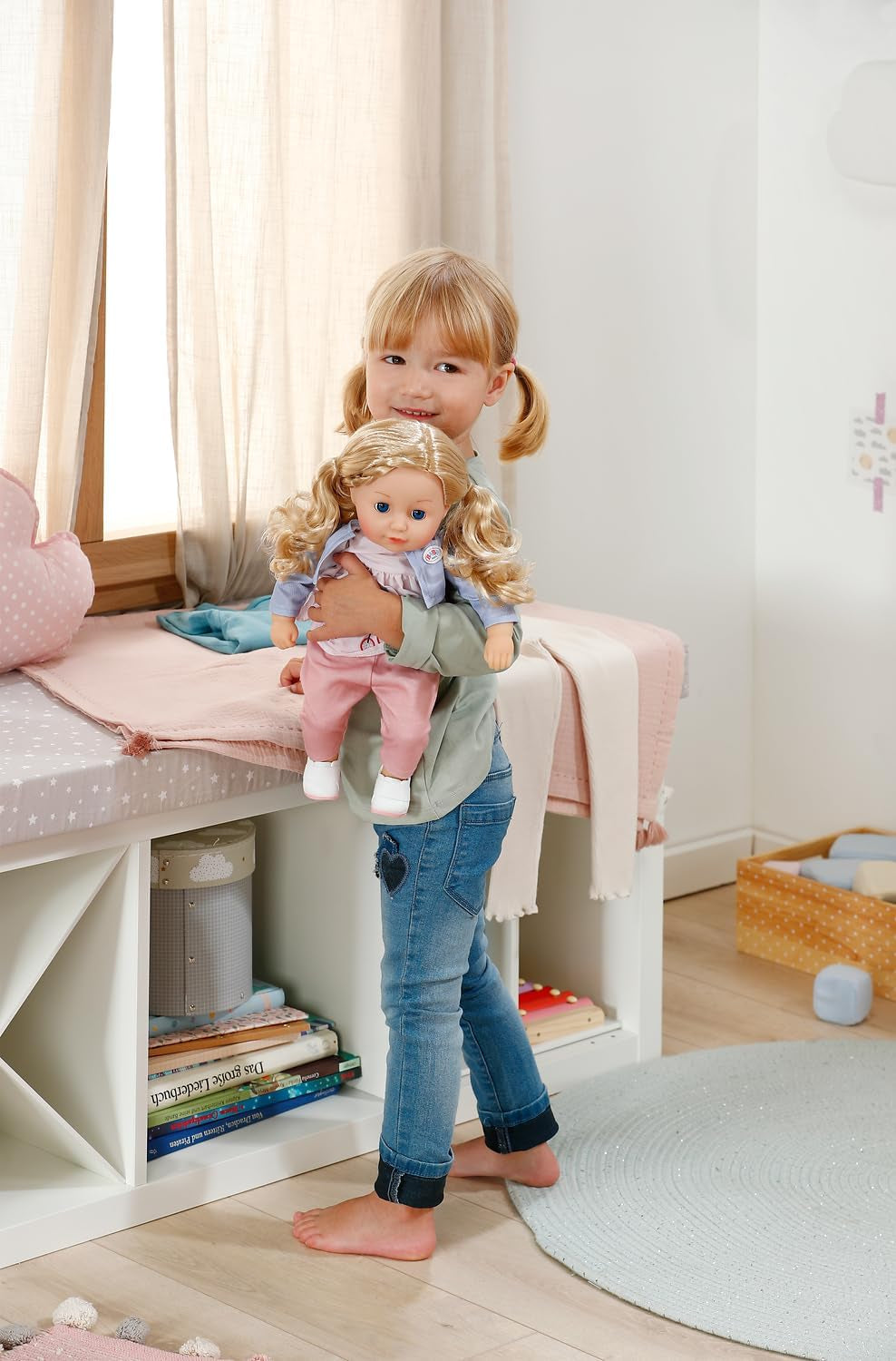 BABY born Sophia Rose - Poupée douce 36 cm - Poupée aux cheveux blonds de haute qualité et aux yeux endormis - Convient aux enfants à partir de 1 an