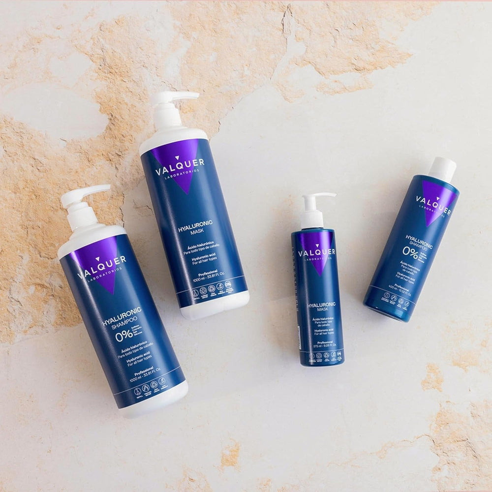 Traitement Capillaire Hyaluronique Valquer - Masque Capillaire Hydratant au Parfum Lavande - Sans Sulfate ni Silicone - 975 ml Naty Shop Hair Mask