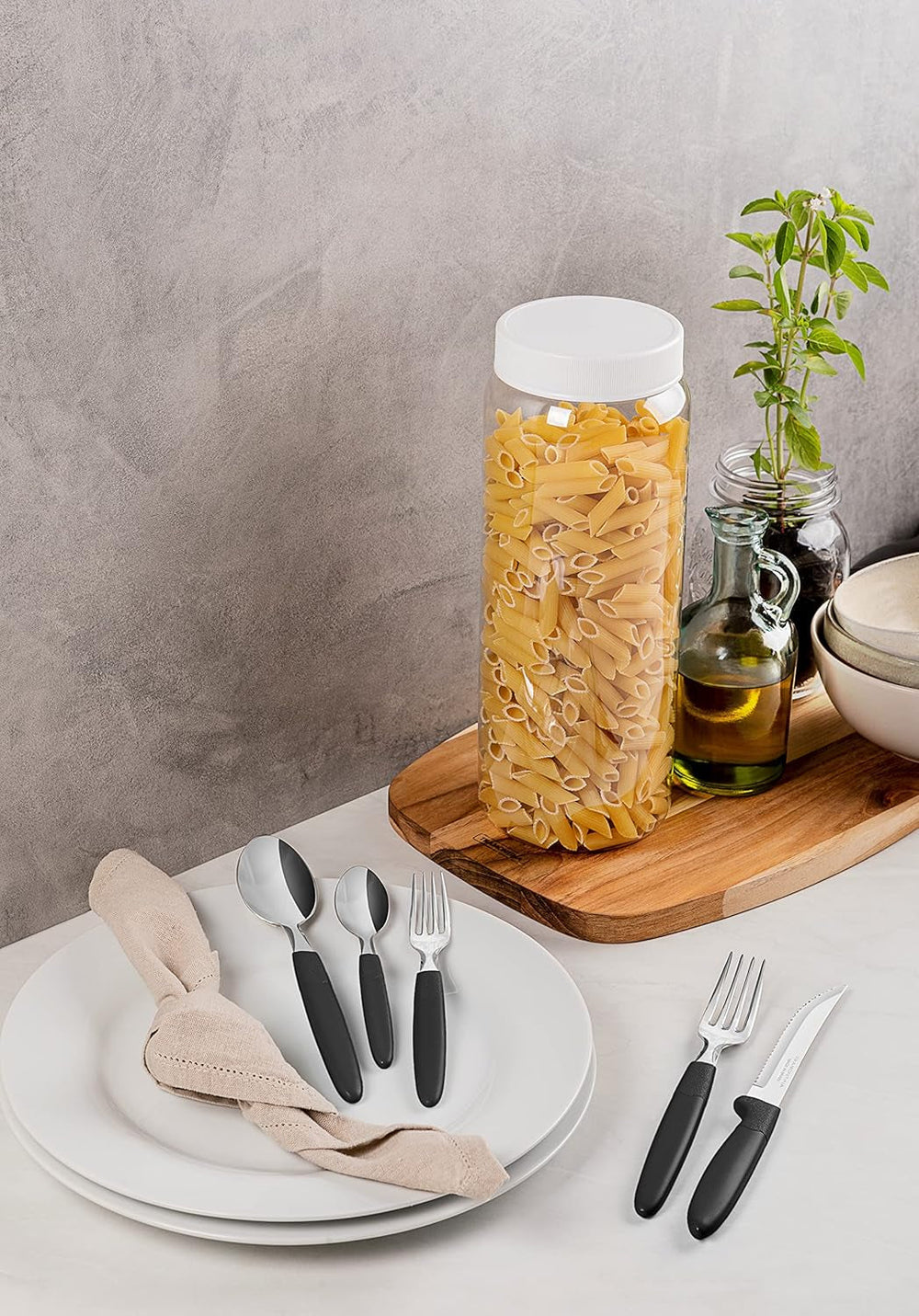 Ménagère Tramontina Ipanema pour 6 personnes, lot de 30 pièces, acier inoxydable Cuisine Naty Shop