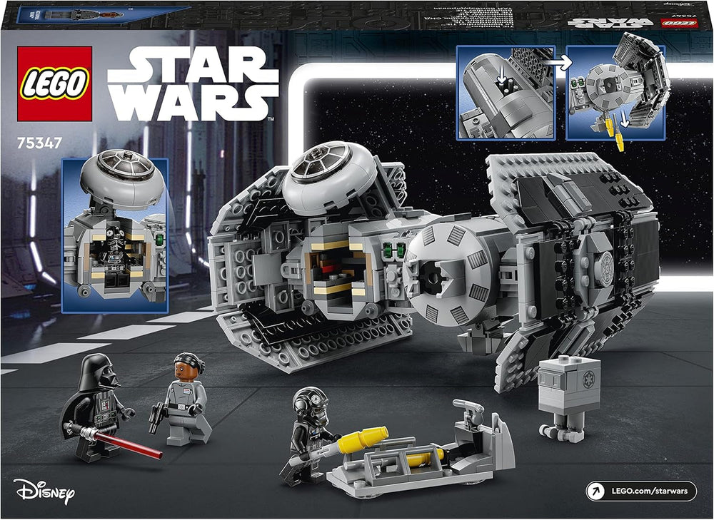 LEGO Star Wars Kit de modèle de bombardier TIE avec figurines de Dark Vador avec sabre laser et droïde Gonk, jouet à construire Starfighter en cadeau 75347 Jeux de construction Besuche an LEGO-Store
