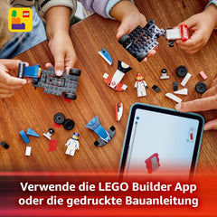 LEGO City F1 Williams Racing & Haas F1 Race Cars - Toy Formula 1 Building Models with 2 Driver Minifigures & Start Lights - Small Gift Idea for 4+ Year Old Toddlers, Boys & Girls - 60464