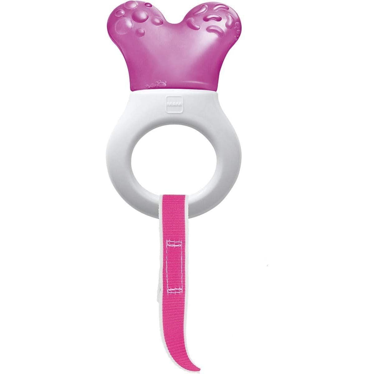MAM Mini Cooler & Clip, Cure-dents & Clip, Anneau de dentition, Rose