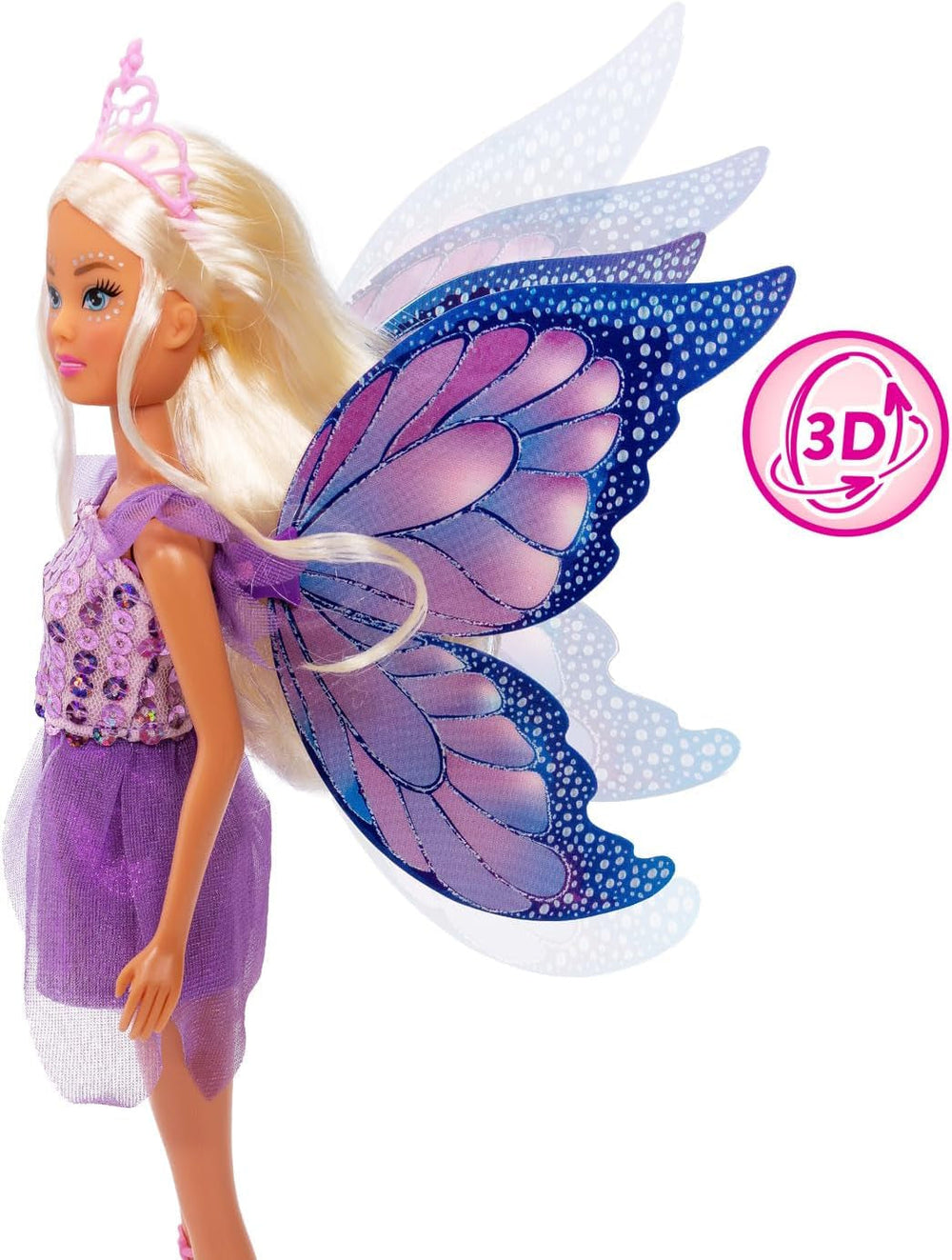 Simba Steffi Love Fantasy Fairy – Puppe (29 cm) als Zauberhafte Fee mit beweglichen Flügeln, Kamm & Haarclips, magisches Rollenspiel für Kinder ab 3 Jahren