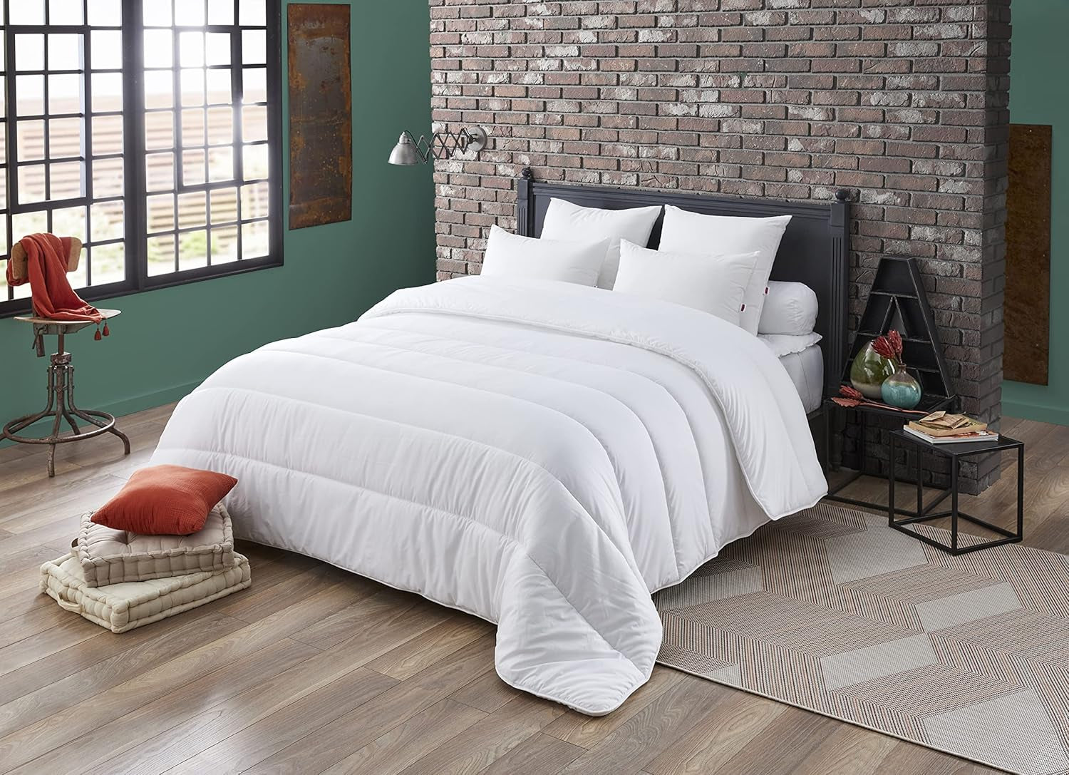 DODO Couette couette Arizona, légère, polyester, blanc, 140/200 Couettes et couettes Naty Shop 140/200