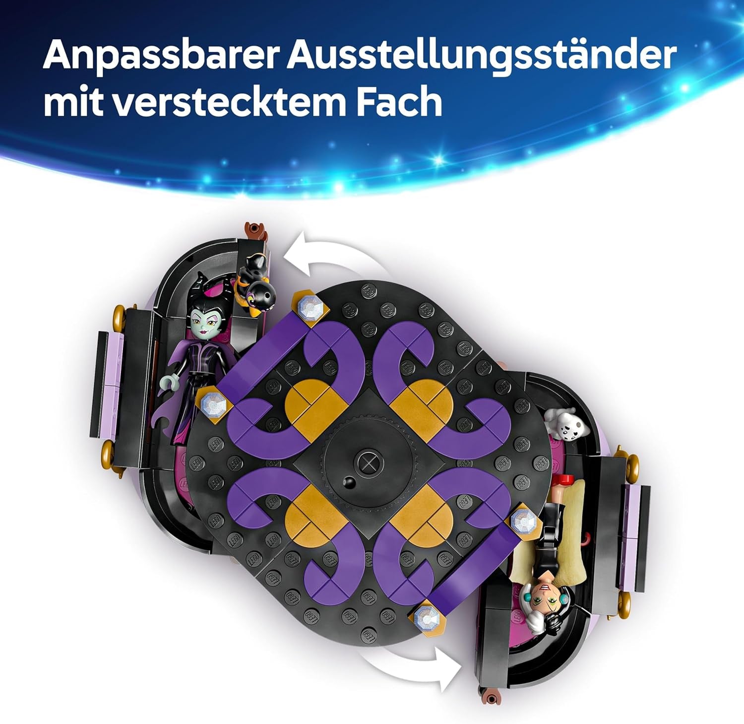 LEGO Ç€ Disney Villains Les robes de Maléfique et Cruella De Vil - Jouet pour garçons et filles à partir de 9 ans - Incl. 2 mini poupées et 2 figurines d'animaux - Cadeau d'anniversaire pour les fans 43262 Jeux de construction Besuche an LEGO-Store