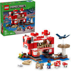 LEGO Minecraft The Mushroom Cow House Jeu vidéo de construction Modèle Mushroom Land avec figurines Steve et autres personnages Ensemble de jeu pour garçons et filles de 8 ans 21270 Ensembles de construction Besuche den LEGO-Store Default Title