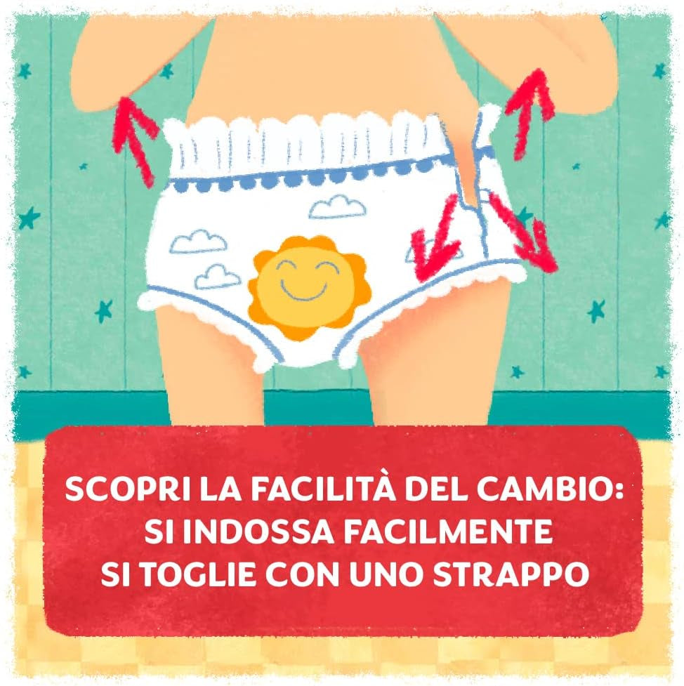 Scutec Pampers Sol e Luna Maxi, mărimea 4 (8-15 kg), 60 de scutece