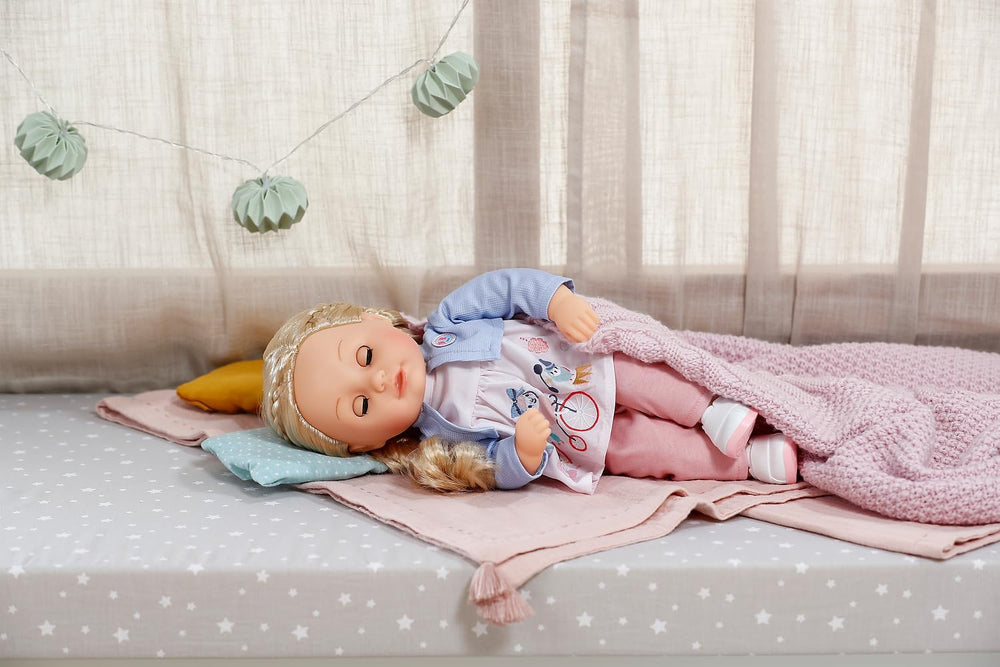 BABY born Sophia Rose - Poupée douce 36 cm - Poupée aux cheveux blonds de haute qualité et aux yeux endormis - Convient aux enfants à partir de 1 an