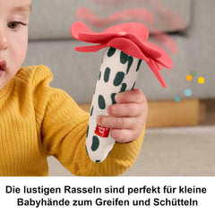 Jouet pour bébé Fisher-Price Planet Friends Jouet en peluche sensoriel 2 en 1 cloche et abeille en ensemble de deux pièces pour les nouveau-nés jusqu'à 3 mois, HYR56 Baby Toys Naty Shop