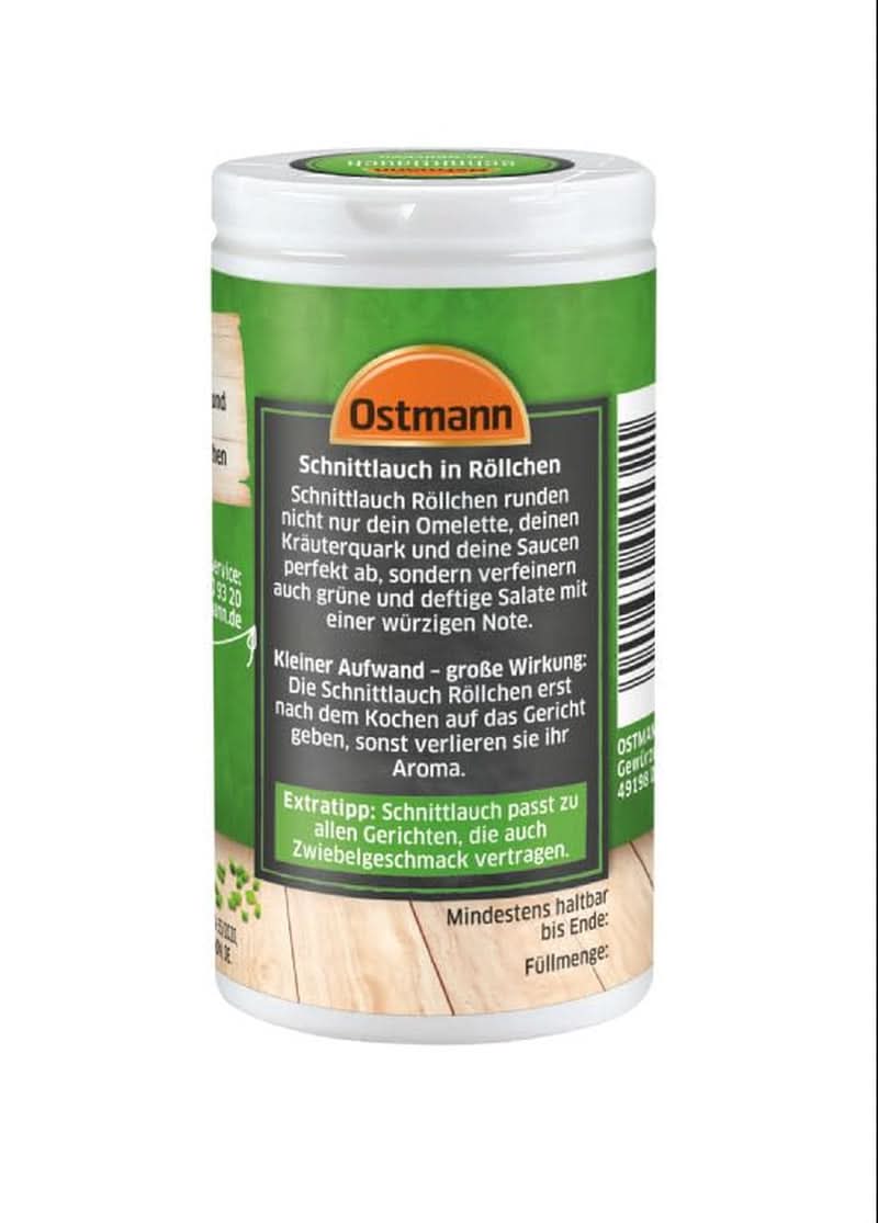 Ciboulette Ostmannm en rouleaux (le design de l'emballage peut varier) Condiments Naty Shop