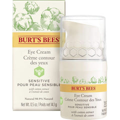 Burt'S Bees Crème contour des yeux naturelle pour peaux sensibles à l'extrait de coton, 14 g Cosmétiques et Beauté Naty Shop