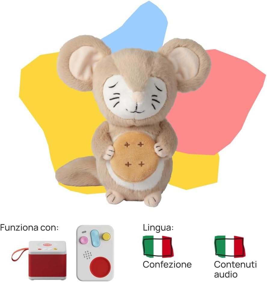 Peluche - Tutti a Nanna avec Oscar ! - Histoires et contes sonores pour les enfants à partir de 10 mois - A écouter avec des histoires, version italienne Jucarii Bebe Naty Shop