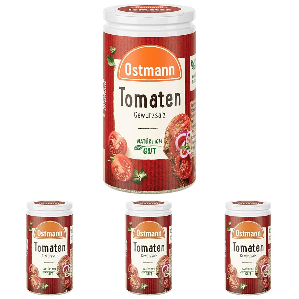 Ostmann Gewürze - Gewürzsalz aux tomates | Parfait pour assaisonner la salade de tomates et la bruschetta 60 g dans Der Streudose