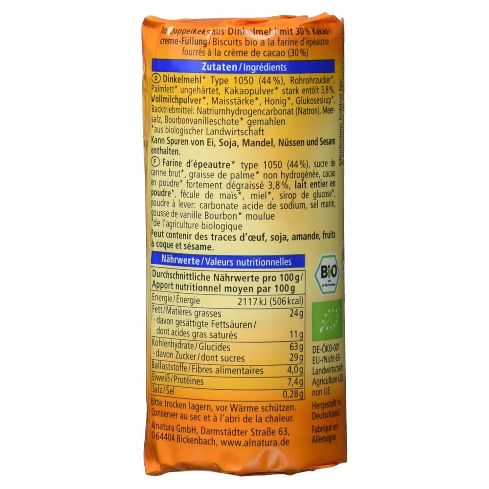 Biscuits doubles à l'épeautre bio, 90g