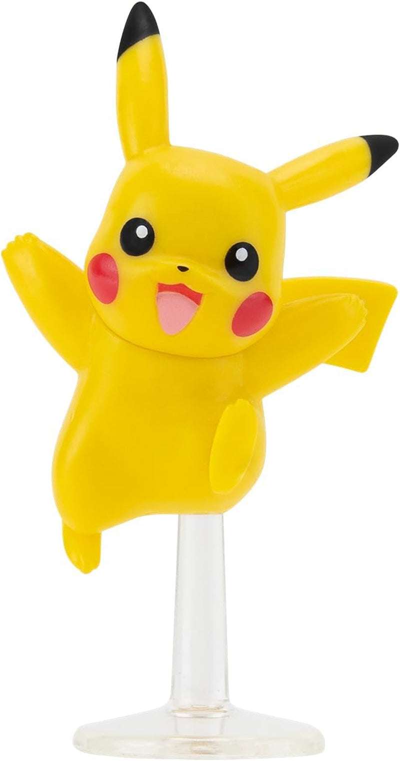 Pokémon PKW3402 - Battle Figure Multipack - pack de 4 avec Pikachu, Croc, Kwaks, Felori, figurines officielles détaillées, 5 cm chacune Figurines Naty Shop