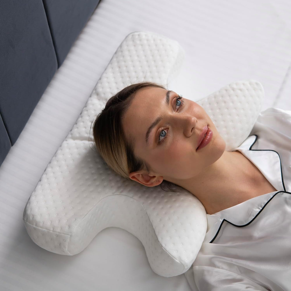 Oreiller de beauté. Oreiller de beauté. oreiller anti-rides, anti-rides, anti-âge, anti-âge, oreiller à mémoire de forme. Oreiller pour dormeur latéral. Oreiller de soutien du cou. Oreiller de soutien du dos. (BSP3) Oreillers cervicaux orthopédiques Naty Shop