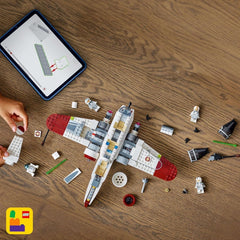 LEGO Star Wars 75402 ARC-170 Starfighter - Jouet avec 4 figurines dont un pilote clone et un droïde R4-P44, objet de collection, cadeau pour les fans de la revanche des Sith et les garçons et filles à partir de 9 ans Beuche den LEGO-Store