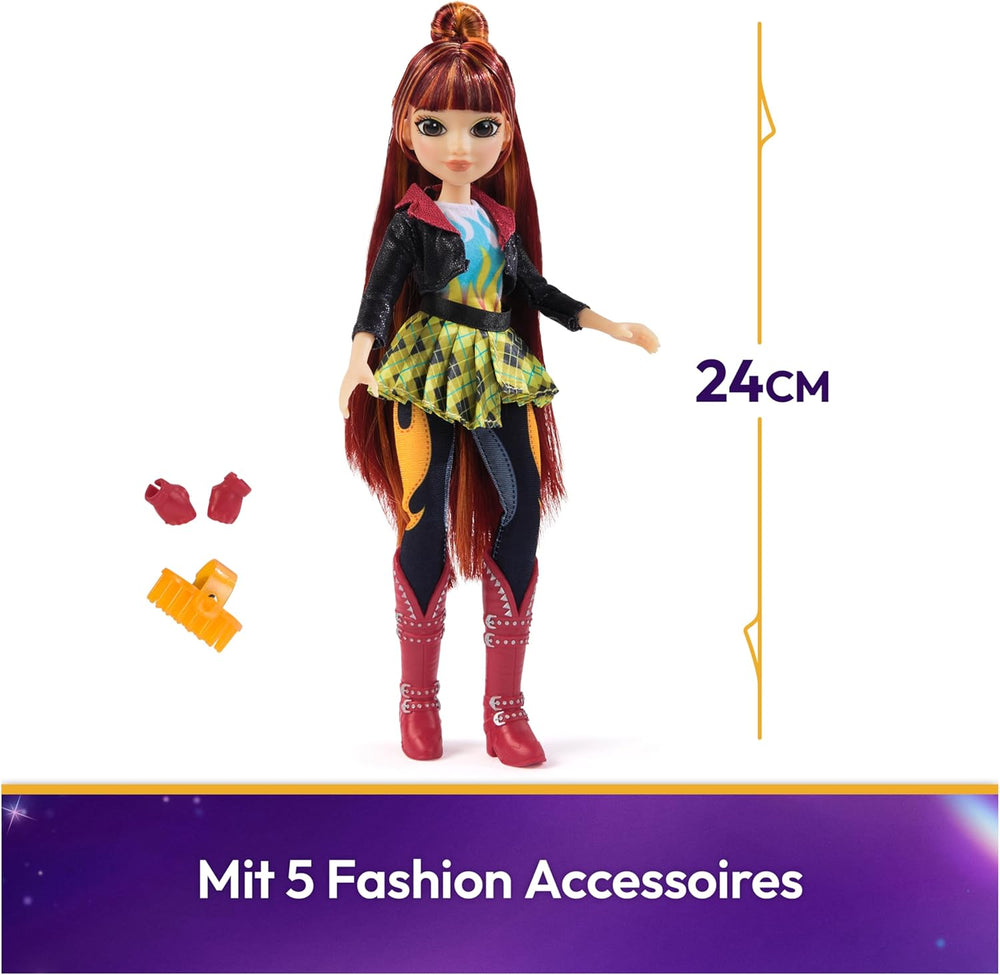 Unicorn Academy Valentina Doll - la poupée originale de la populaire série Netflix, mesure 24 cm de haut et dispose de 5 accessoires pour un jeu de rôle imaginatif, pour les enfants âgés de 4 ans et plus