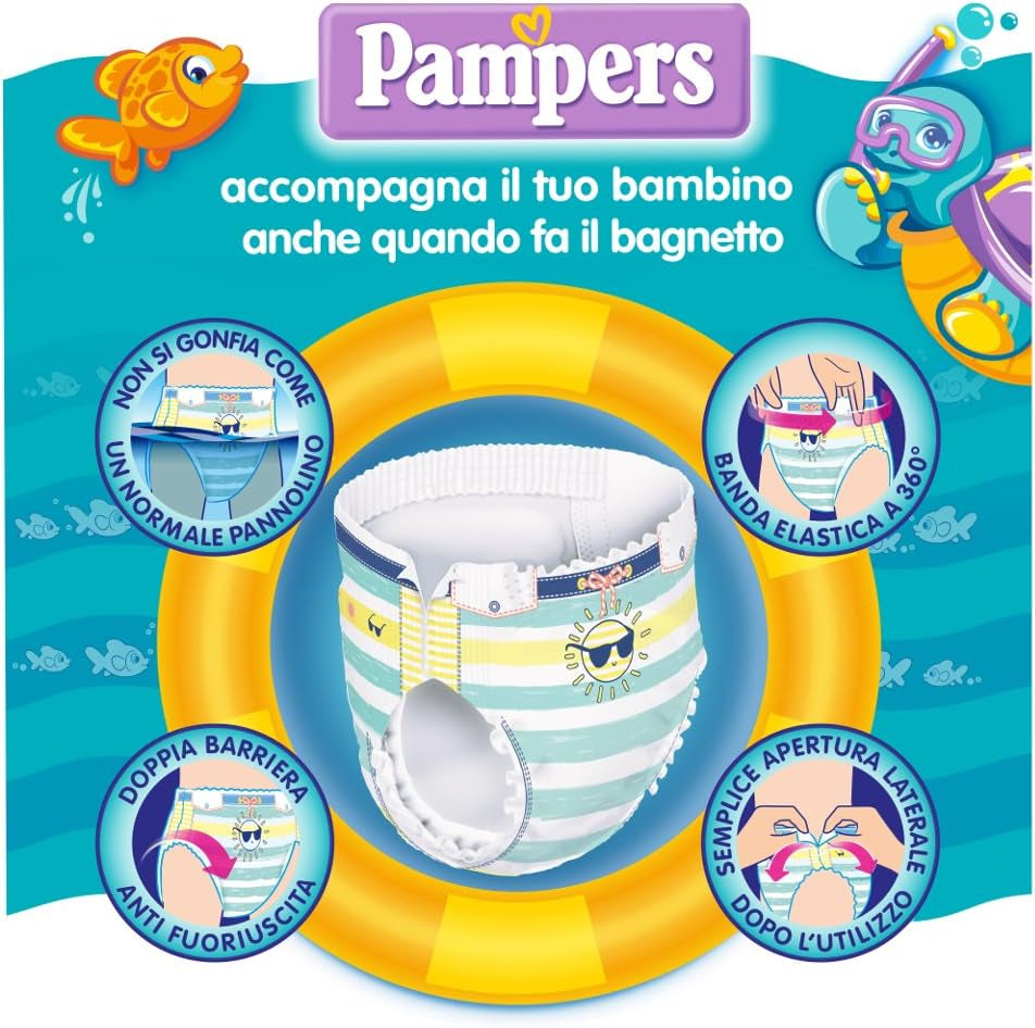 Pampers Il Costumi, 12 pièces, taille 3 (6-11 kg)