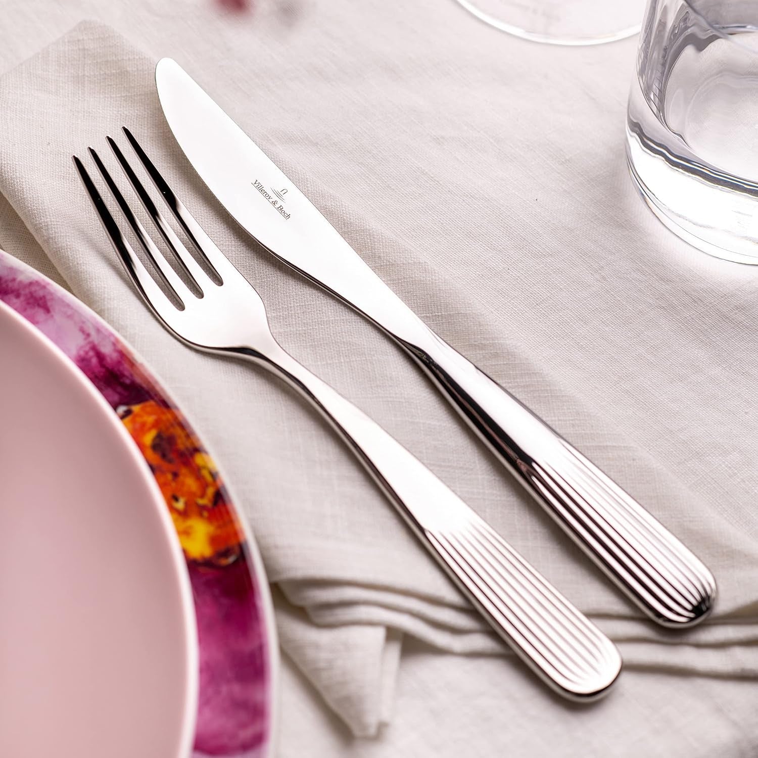 Villeroy & Boch - Set tacâmuri Rose Garden 30 piese, 6 persoane Bucatarie Naty Shop