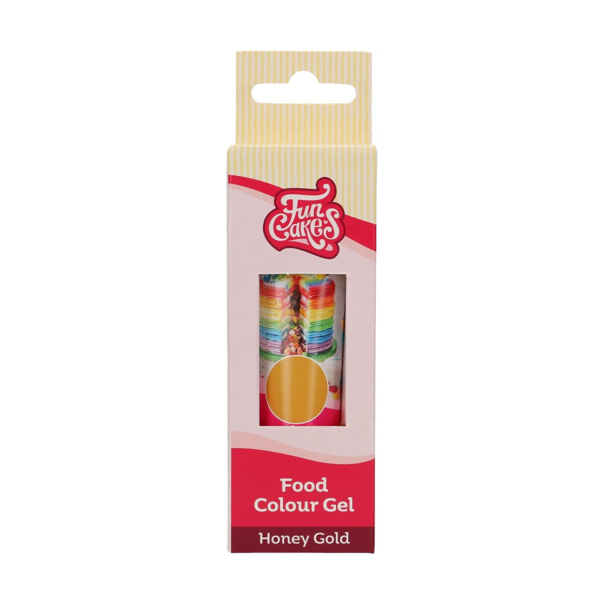 Colorant alimentaire Funcakes, gel colorant Miel Or : Colorant alimentaire très concentré pour pâtes, crèmes, fondants, pâte d'amande et pâtisseries. Dosage facile. Une seule goutte pour créer des couleurs vibrantes. Halal. 30g.