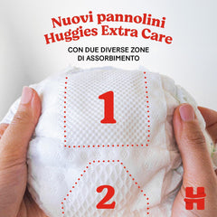 Couches Huggies Extra Care, taille 3 (6-10 kg), 2 paquets de 40 couches