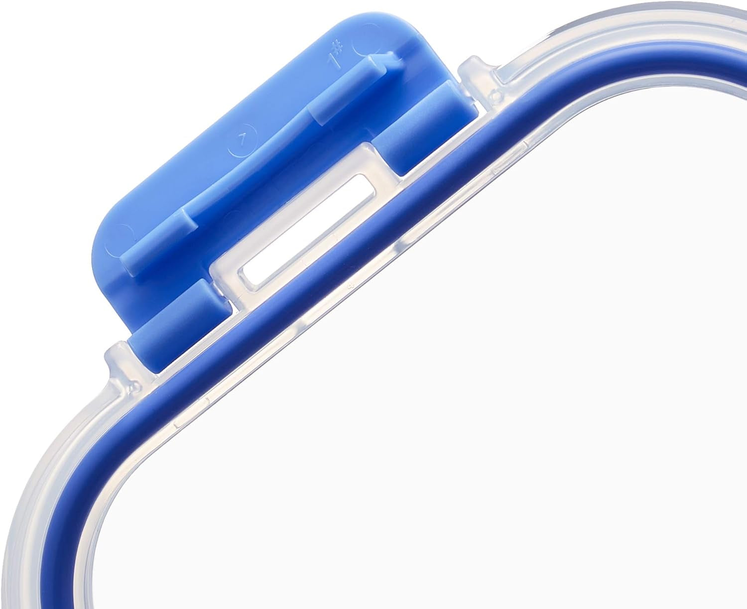 Amazon Basics Boîtes alimentaires avec couvercles en verre hermétiques, ensemble de 14 pièces, 7 récipients et 7 couvercles, sans BPA, transparent avec ruban en silicone bleu Naty Shop