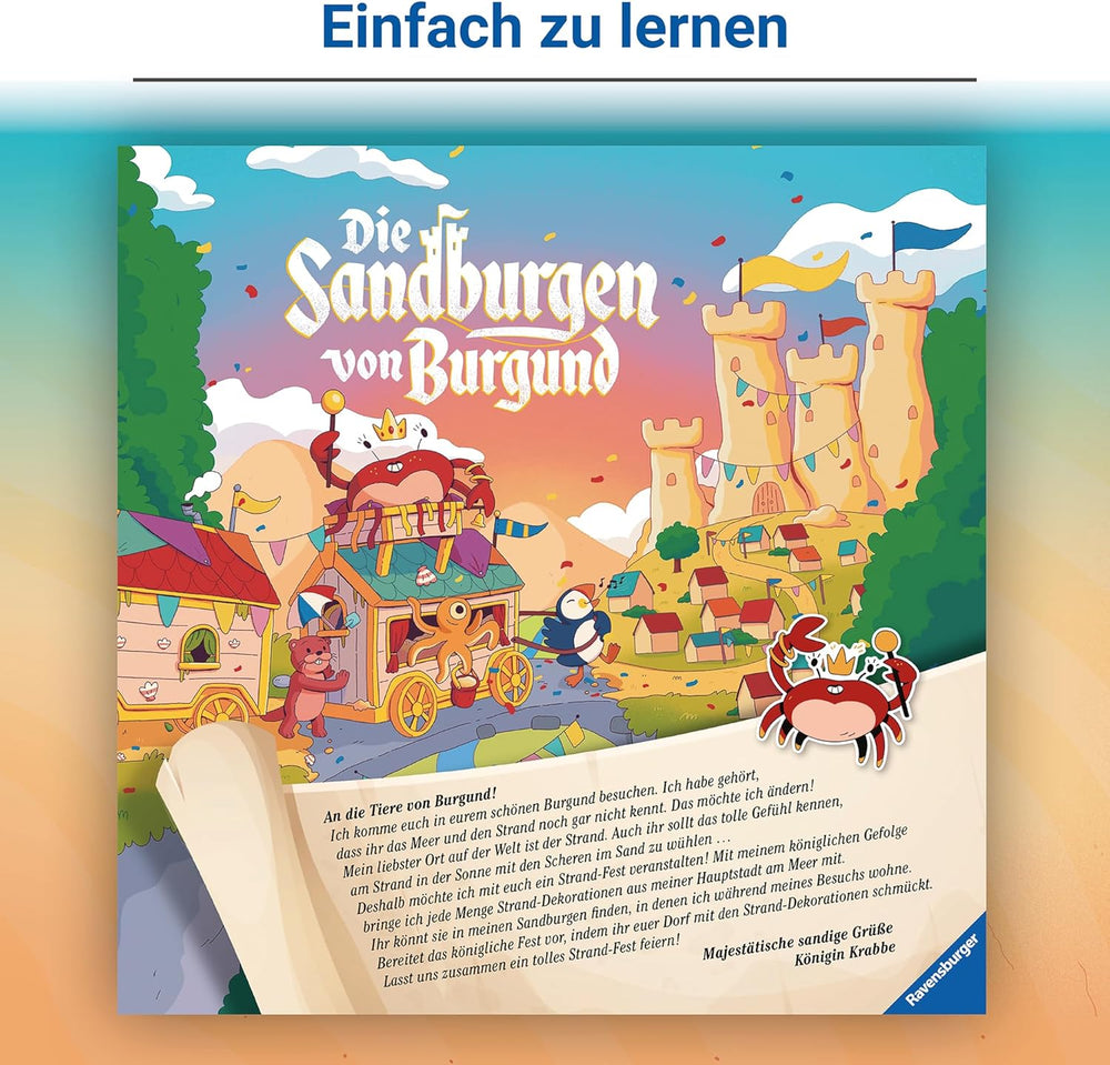 Ravensburger 24687 Châteaux de Sable de Bourgogne - Jeu pour enfants à partir de 5 ans, pour 2 à 4 joueurs