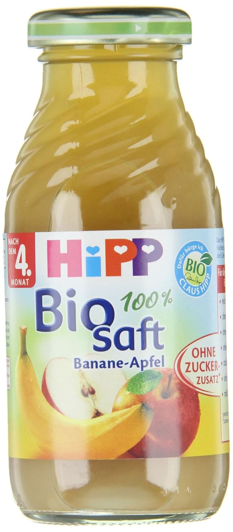 Hipp Banane-pomme Bio, lot de 6 (6 X 200 ml) Mère et Enfant Naty Shop