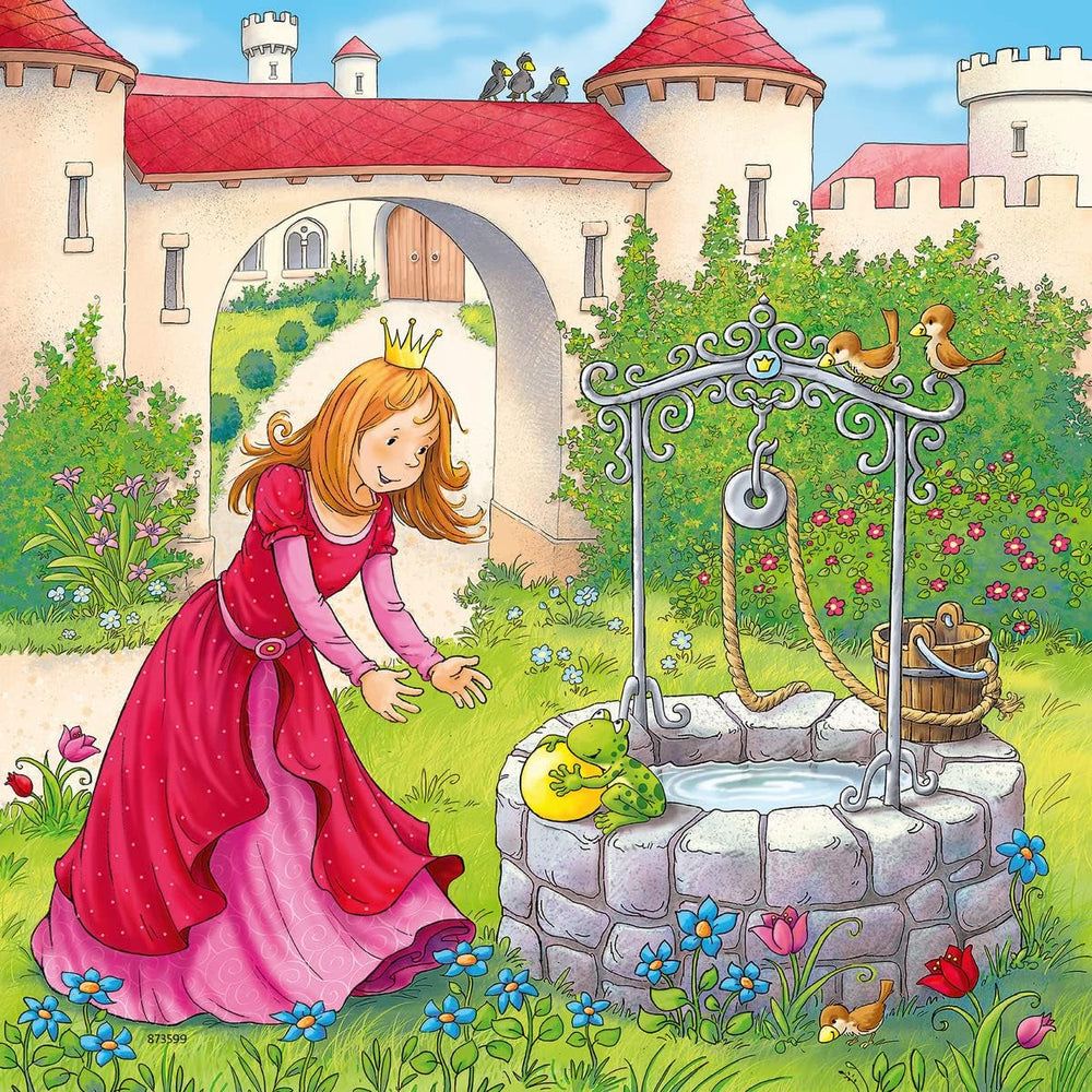 Ravensburger Puzzle pour enfants - 08051 Raiponce, le Petit Chaperon Rouge et le Roi Grenouille - Puzzle pour enfants à partir de 5 ans, avec 3X49 pièces Puzzle Naty Shop