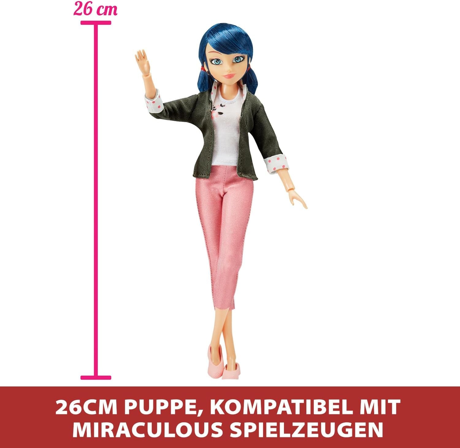 Bandai - Miraculous Ladybug - Poupée à habiller 26 cm avec deux tenues - Ladybug - P50355 Poupées Naty Shop