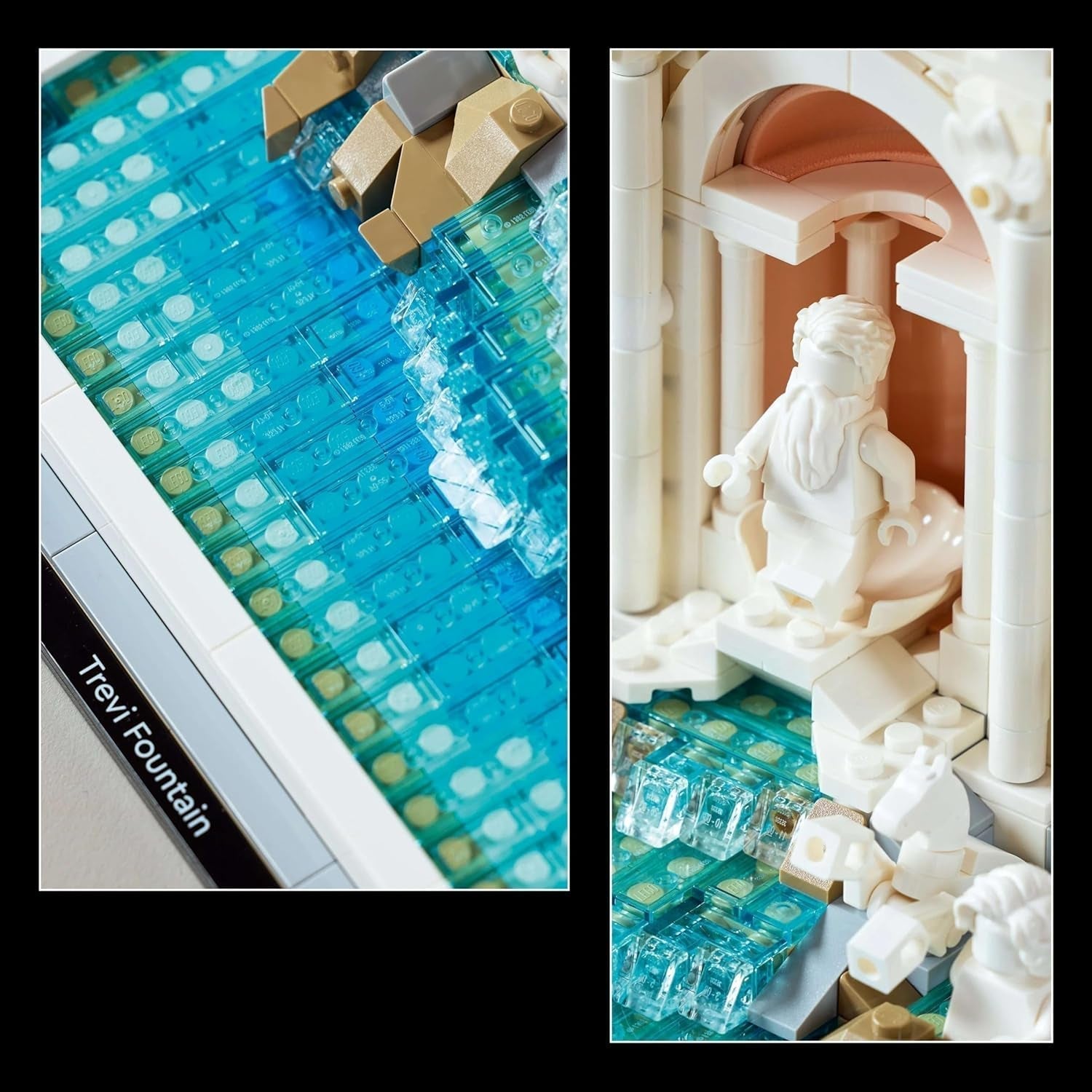 Fontaine de Trevi LEGO Architecture - Modèle d'un monument de Rome avec sculptures de figurines - pièce de collection pour bureau et salon - cadeau pour adultes et amateurs d'architecture 21062 Jeux de construction Besuche den LEGO-Store