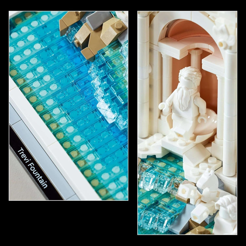 Fontaine de Trevi LEGO Architecture - Modèle d'un monument de Rome avec sculptures de figurines - pièce de collection pour bureau et salon - cadeau pour adultes et amateurs d'architecture 21062 Jeux de construction Besuche den LEGO-Store