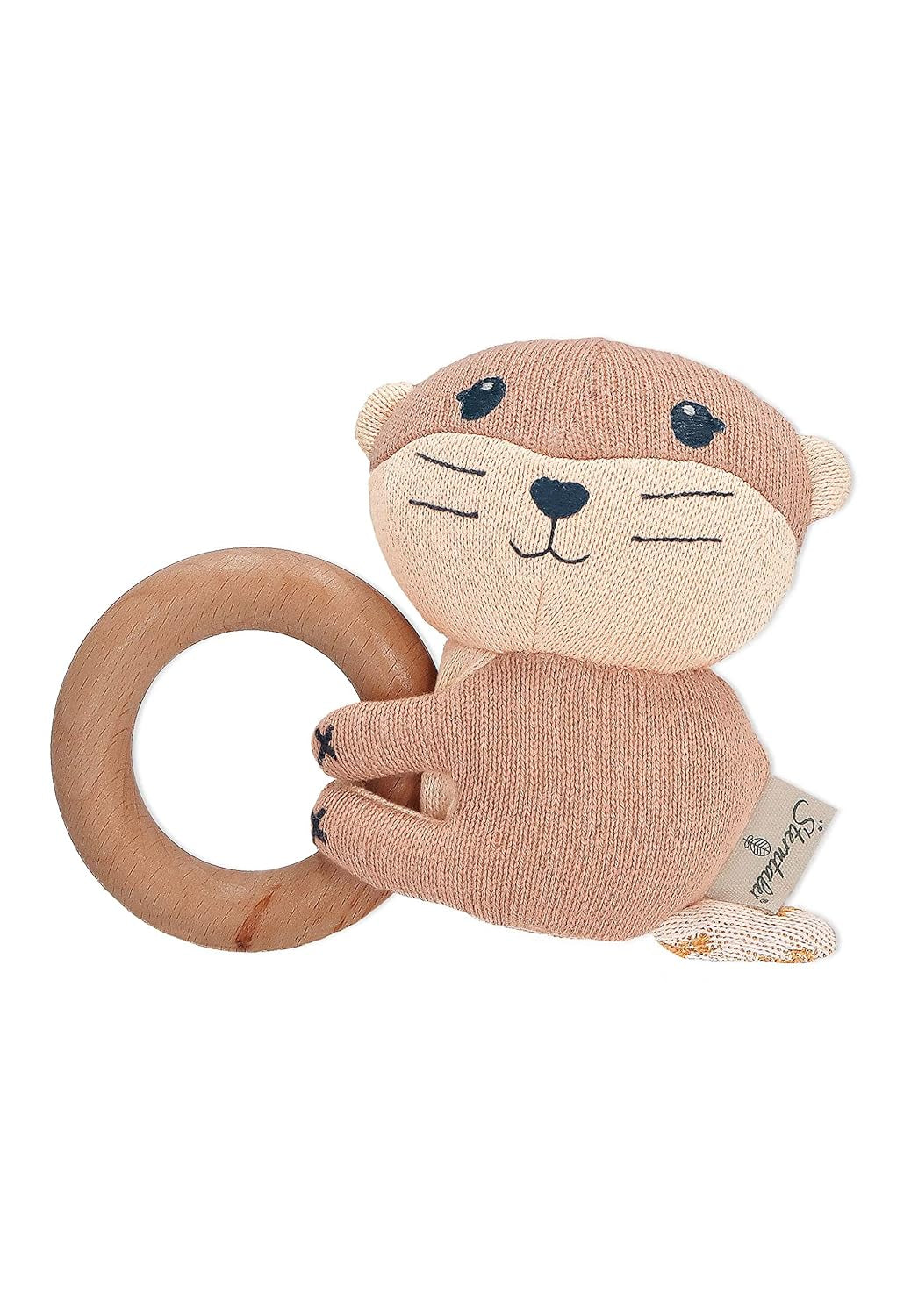 Sterntaler Baby Jungen Greifling Baby Holz Greifling Otti - Jouet pour bébé, jouet à saisir, jouet à saisir Anneau de préhension en bois pour enfants - Jouets pour bébés bio Naty Shop Titre par défaut