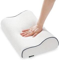 Z-Hom pernă de susținere a gâtului, pernă din spumă cu memorie, pernă pentru dormit lateral, pernă ergonomică, pernă anti sforăit, pernă ortopedică de dormit, husă detașabilă (49 X 30 X 7/10 Cm) Perne ortopedice cervicale Naty Shop