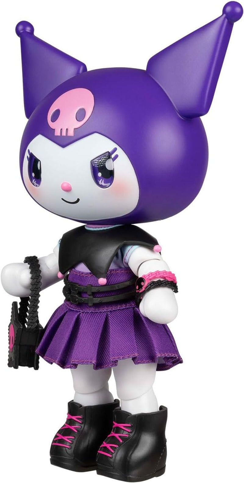 - Kuromi Premier Puppe, 20 cm, 9 Gelenkpunkte, abnehmbare Kleidung und Zubehör, für Sammler, Kinder und Mädchen ab 3 Jahren