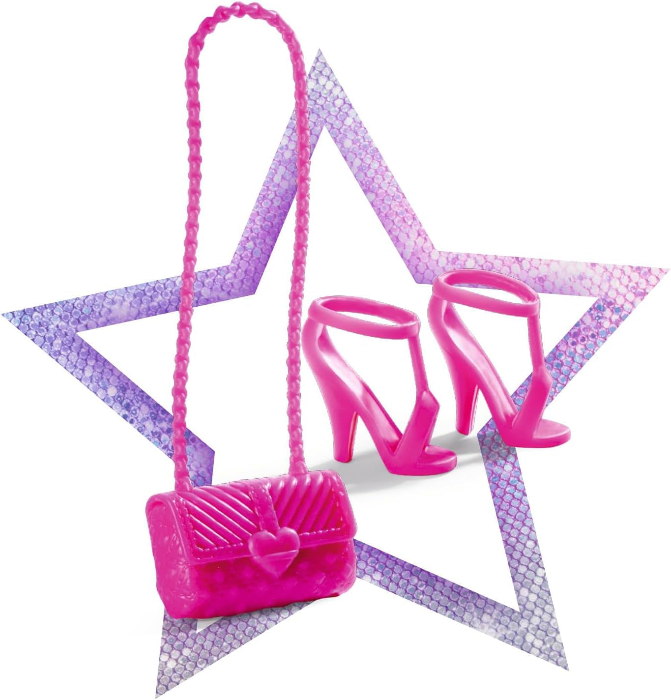 Simba Steffi Love Jeans et paillettes assortis de 2 façons UN article inclus Haut à paillettes avec jeans et accessoires de mode pour poupées de 29 cm Poupée non incluse à partir de 3 ans