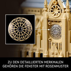 LEGO Architecture Notre-Dame De Paris, objet de collection pour adultes, souvenir de France, cadeau pour femmes, hommes, globe-trotters et tous les passionnés d'histoire, modèle architectural 21061 Ensembles de construction Besuche den LEGO-Store