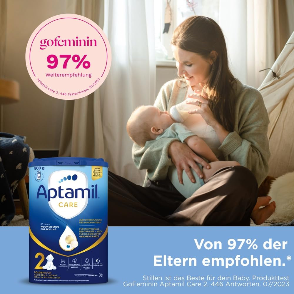 Aptamil Care 2 – Convient également aux bébés nés par césarienne – 1 x 800 g