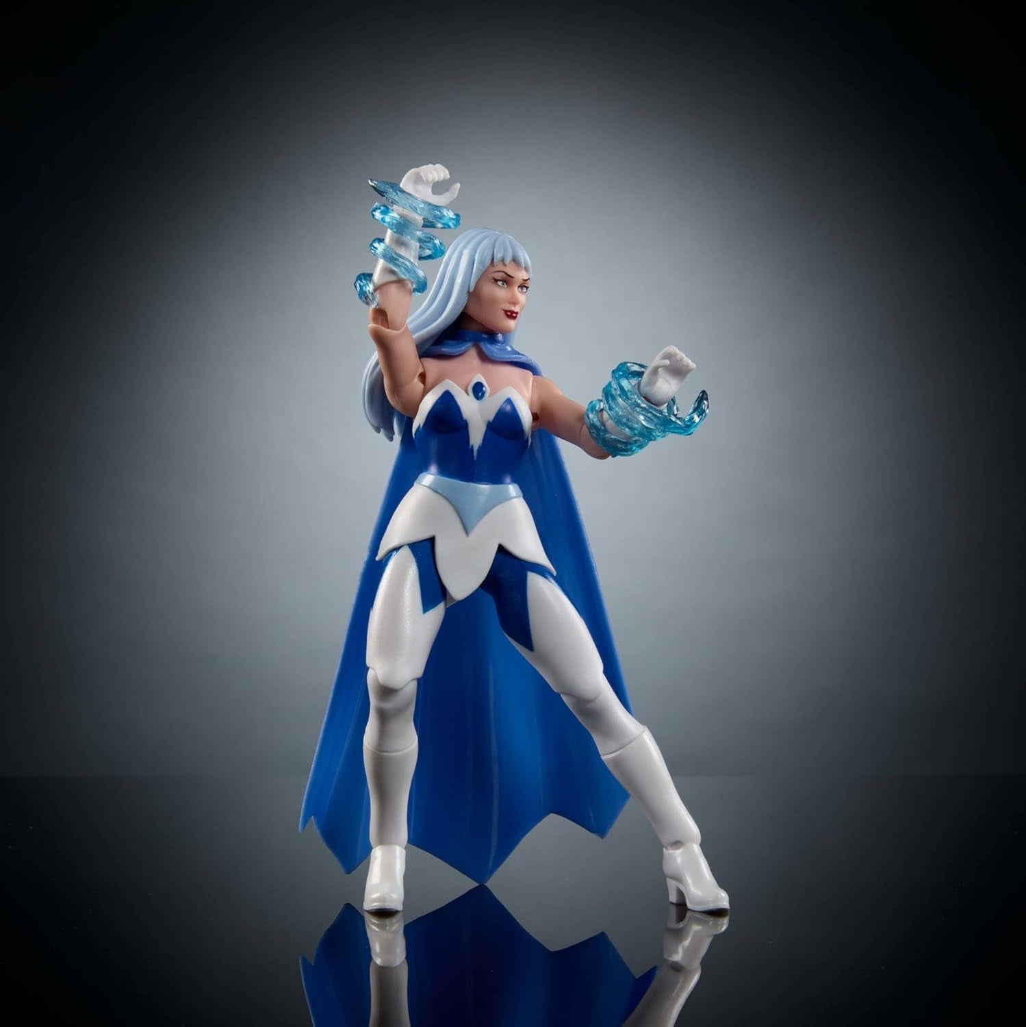 Figurine d'action Cartoon Collection Masters of the Universe Origins Frosta, d'environ 14 cm de haut, de la série télévisée des années 1980, princesse du pouvoir avec force de glace, design détaillé et cape, JBM87 Figurines Naty Shop