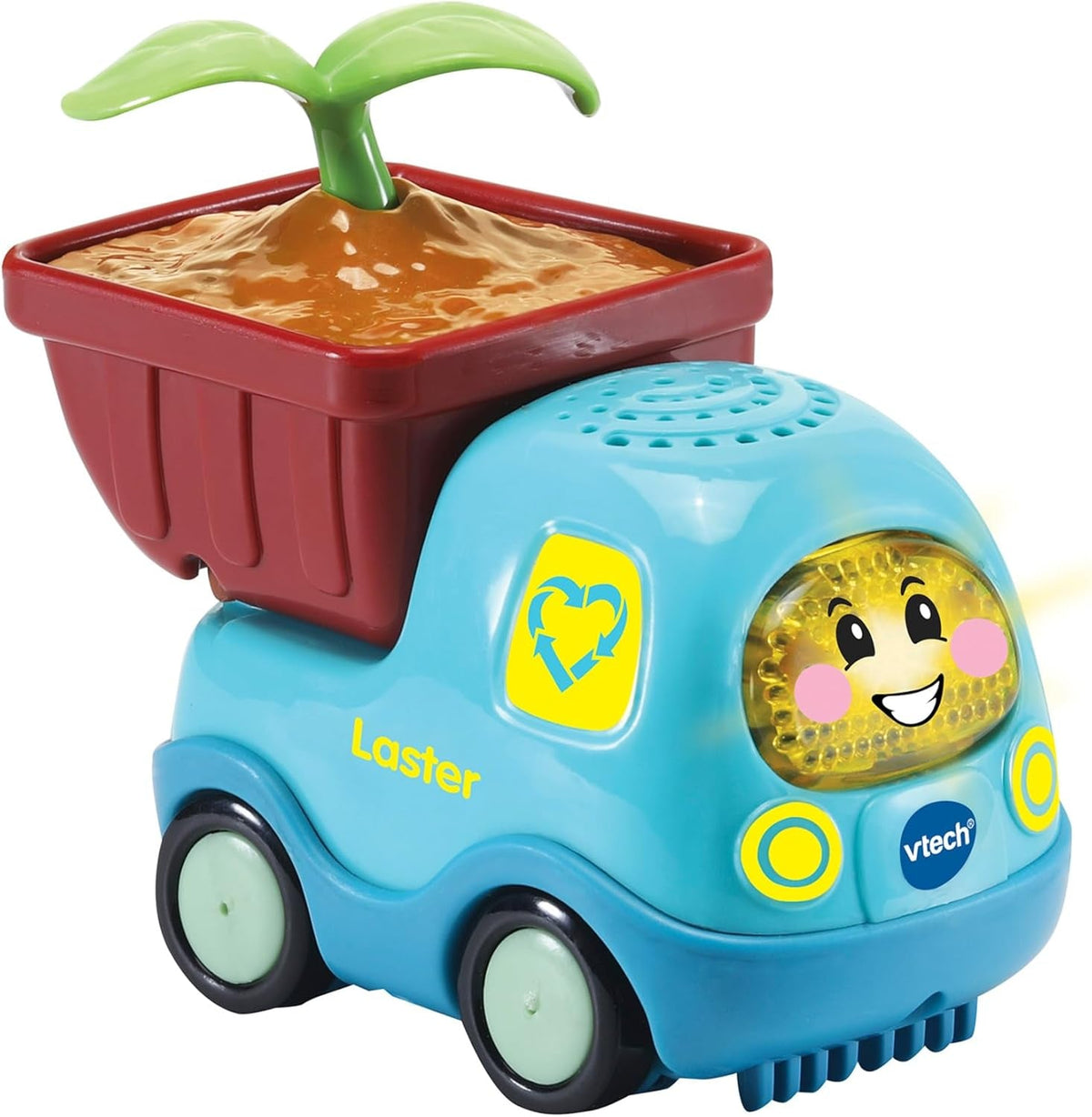 Vtech TUT TUT Baby Flitzer - Camion en bioplastique - Voiture jouet avec musique, bouton lumineux, phrases et sons intéressants - Pour les enfants de 1 à 5 ans Bebe Toys Naty Shop Titre par défaut