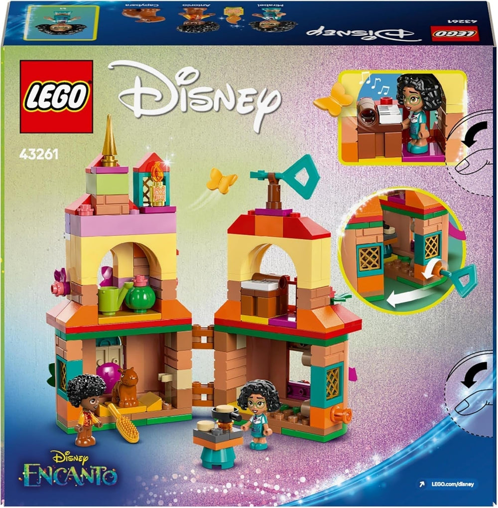 LEGO Ç€ Disney Encanto Mini House, jouet de construction pour filles à partir de 5 ans, jouet fantastique et jeu de construction avec mini-poupées Mirabel et Antonio, une figurine de Capybara et une clé 43261 Jeux de construction Besuche den LEGO-Store