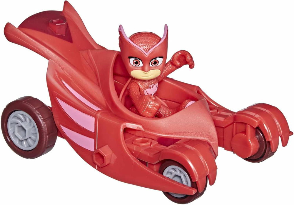 PJ Masks Owl Glider Jouet préscolaire Véhicule d'Eulette avec figurine d'action Eulette pour les 3 ans et plus Emballage recyclable Figurines d'action Naty Shop Owl Glider