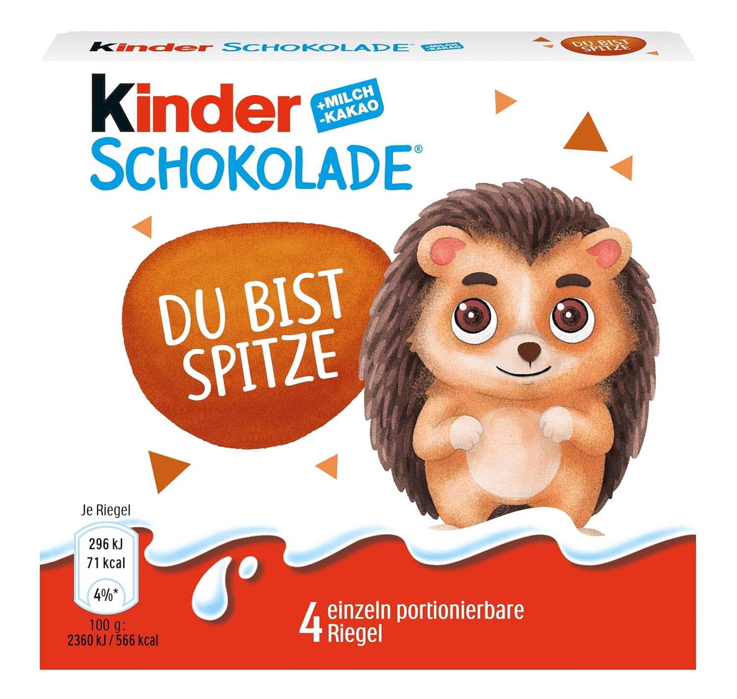 Kinder Chocolate (20 x 50 g) – Cadeau de Saint-Valentin pour elle et lui, bonbons Carnaval et Mardi Gras – Barres de chocolat au lait fourrées – 20 paquets de 4 barres individuelles chacune