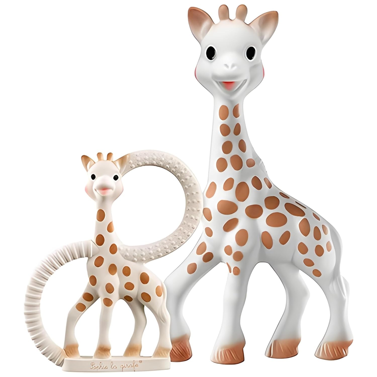 Sophie la girafe - Coffret bébé + anneau de dentition - Caoutchouc 100% naturel - Coffret d'activités bébé - Jouet d'éveil