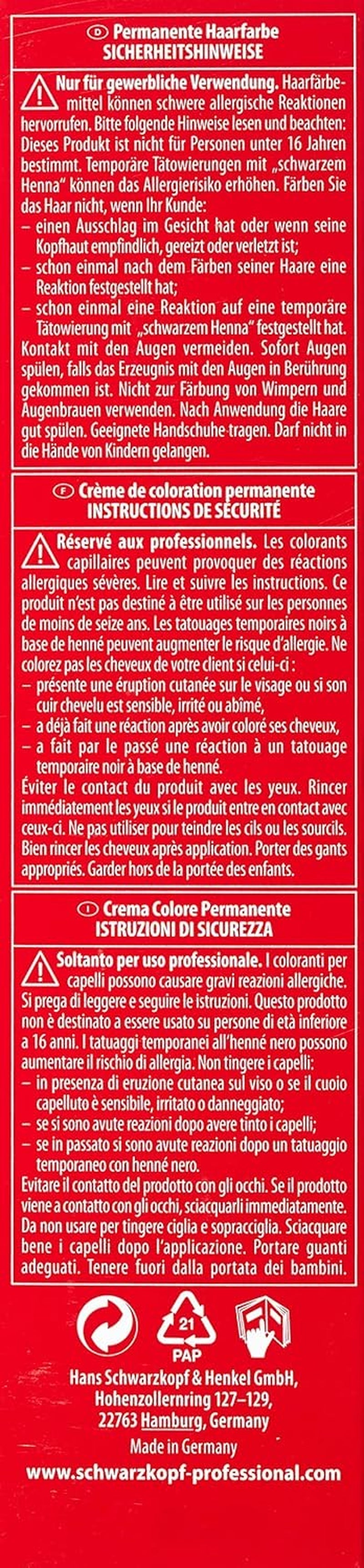 Schwarzkopf IGORA Royal Premium Coloration capillaire 6-68 blond foncé rouge chocolat, 1 paquet (1 x 60 g) Teinture capillaire Naty Shop